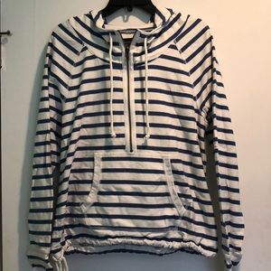 Women’s American Eagle Pullover Hooded Stripes L